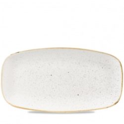 Churchill Chefs Oblong Platte Stonecast Barley White; 35.5x18.9 cm (LxB); weiss/braun; rechteckig; 6 Stück / Pack