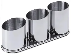 Löffelbecher Flöte mit drei Bechern