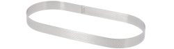 Tortenring oval lang perforiert 14.5x3.5cm H:2cm