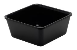 Salatschüssel quadratisch 1.25lt schwarz 18x18x8cm