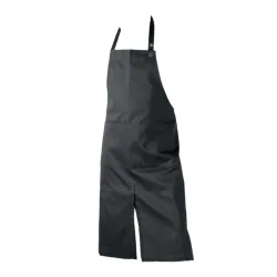 Kochschürze mit Tasche 80x95cm dark grey Biobaumwolle