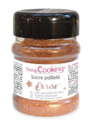 Glitzer-Zucker essbar rosegold 160g