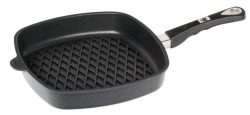 Grillpfanne eckig 28x28cm Induktion mit Rautenmuster