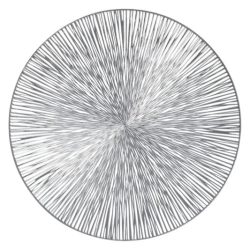 Tischset PVC silber ø 38 cm