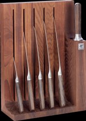 7tlg. 1731 Messerblockset Esche