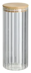 Zeller Vorratsglas mit Rillen 1100ml
