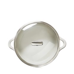 Bombance Glasdeckel mit Edelstahlgriff für Kasserolle D19cm