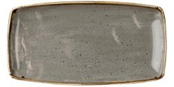 Churchill Oblong Platte Stonecast Peppercorn; 35x28.5 cm (LxB); grau/braun; rechteckig; 6 Stück / Pack