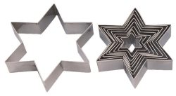 Teigausstecher Set 9tlg Stern D3.7 bis 15cm