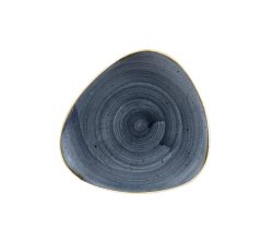 Churchill Teller flach Stonecast Blueberry dreieckig; 20x19.2 cm (LxB); blau/braun; dreieckig; 12 Stück / Pack