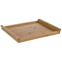 APS GN Tablett; GN 1/2, 32.5x26.5x3 cm (LxBxH); braun; rechteckig