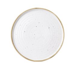 Churchill Teller rund Stonecast Barley White mit erhöhtem Rand; 27.5x2 cm (ØxH); weiss/braun; rund; 6 Stück / Pack