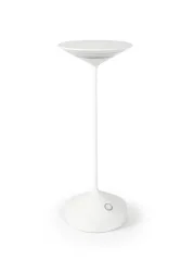 Abert Tempo Lampe wiederaufladbar, weiss D10cm H28cm