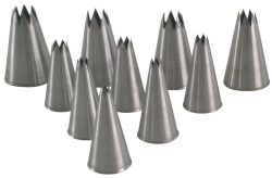 2er Set Spritztülle Stern D0.8cm Edelstahl
