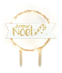 Cake Topper mit LED-Beleuchtung Joyeux Noël
