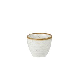 Churchill Ripple Dip Schale Stonecast Barley White; 70 ml, 5.9x5 cm (ØxH); weiss/braun; rund; 12 Stück / Pack