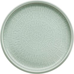 Shiro Glaze Frost Teller flach coupe Struktur 17cm