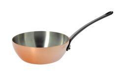 INOCUIVRE Sauteuse konisch Kupfer/Edelst. D:20cm