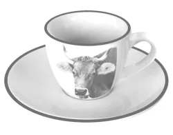 Espressotasse m. Ut. Kuh 0.08l