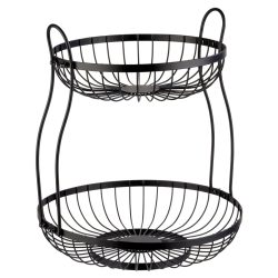 2-stufige Drahtkorb-Etagere Doppio