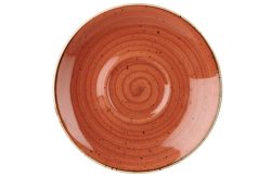 Churchill Cappuccino Untere Stonecast Orange; 15.6 cm (Ø); orange/braun; rund; 12 Stück / Pack