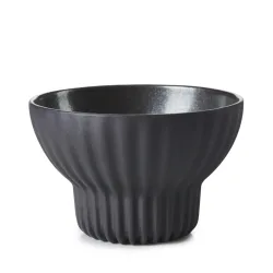 Tee Schale Black Smooth Dark Metal H:6.2cm, Ø9.2cm, 13.5cl