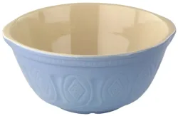 Traditionelle Rührschüssel m. Prägung blau D26cm 2.8 l