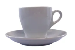 Luna Kaffee Obertasse und Untere 0.18lt weiss