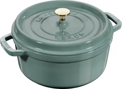 Cocotte 20cm, rund, Eucalyptus, Gusseisen 2.2l