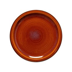 Poterie Teller flach D31.3cm H2.8cm caramel