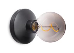 Bee Wandlampe smoked 18x12cm schwarz