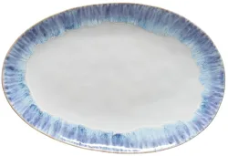 Grosse, ovale Servierplatte „Brisa“, handgefertigt Costa Nova
