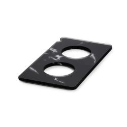 En Scene Platte GN 1/3 für 2 Karaffe Nacryl schwarz marmor