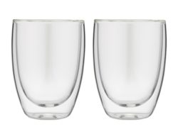 Kaffeetasse Glas doppelw.2St