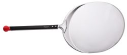 Pizzaschieber Alu rund 50cm kurzer Griff Länge total 85cm