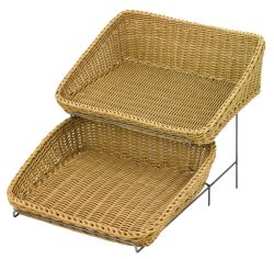 Drahtständer Buffet eckig, 2-fach, lose, 39x60x24,5cm