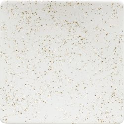Pottery Unique white Teller halbtief quadratisch coupe 16cm
