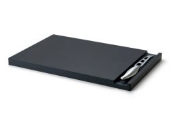 Käse-Set mit Messer Duracore 25x25x2cm schwarz