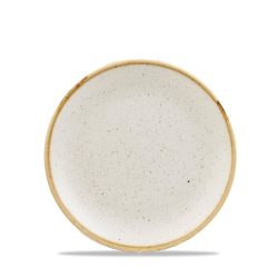 Churchill Teller flach Stonecast Barley White Coupe; 16.5 cm (Ø); weiss/braun; rund; 12 Stück / Pack