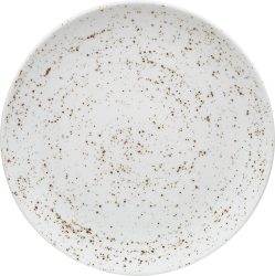 Pottery Unique white Teller flach rund coupe 32cm