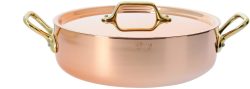 INOCUIVRE Bratentopf tief Kupfer/Edelst. D:24cm Deckel