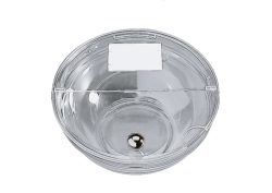 APS Schutzdeckel Lou mit Aussparung; 14.5x14.5x14.5x1.5 cm (LxBxØxH); transparent; rund