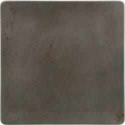 Pottery Unique Darkgrey Teller flach quadratisch coupe 24cm