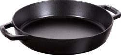 Paella-Pfanne 34cm, Schwarz, Gusseisen