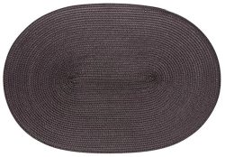 Tischset oval anthrazit 45x31cm