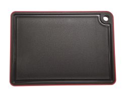 Schneidebrett Mimmi klein 27x19x0.9cm Antirutsch Rand rot