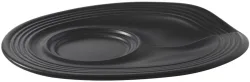 Untertasse für Cappuccino Knitterbecher 18 cl, schwarz
