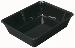 Rechteckige Schale GN1/2 26.5x32.5x8cm schwarz