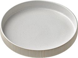 Playground Teller tief Nara Relief; 1300 ml, 24x4.2 cm (ØxH); weiss; rund; 6 Stück / Pack