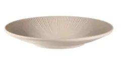 Nero Teller D21cm, H3cm Melamin, sand
